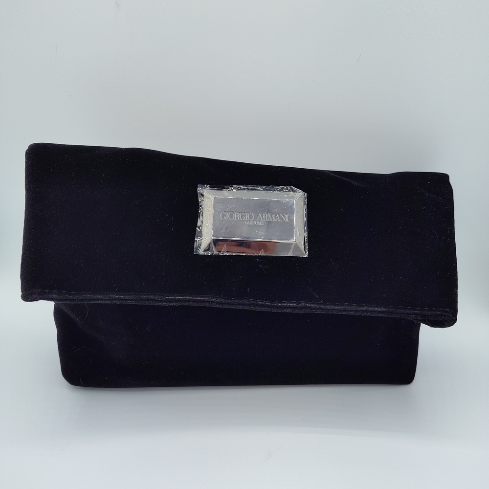Giorgio Armani Velvet Beauty Bag,  Kiehl’s Oribe Kerastase Tata Harper Samples